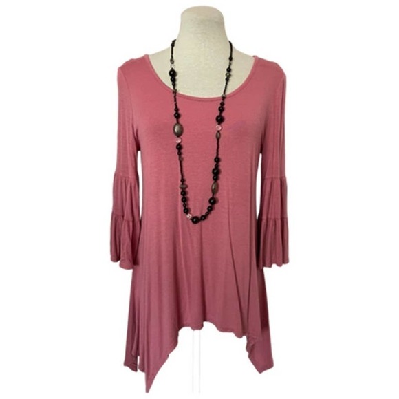 ❤️ Feelib Boho Asymmetrical Top Size S - Picture 1 of 8